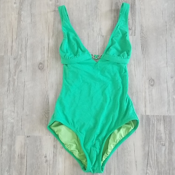 J. Crew Swim J Crew Green One Piece Swimming Suit Size 4 Poshmark